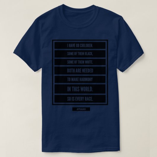88 kinderen piano t-shirt (Design voorkant)