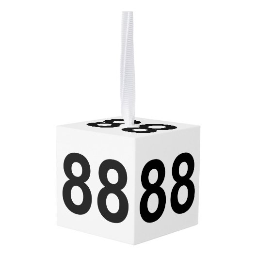 88 - nummer 88 bord decoratie (Achter hoekig)