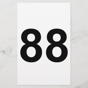 88 - nummer 88 briefpapier