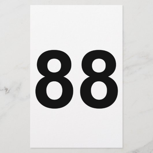 88 - nummer 88 briefpapier (Voorkant)