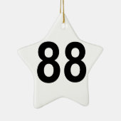 88 - nummer 88 keramisch ornament (Rechts)