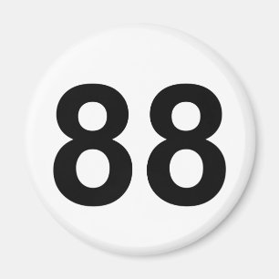 88 - nummer 88 magneet