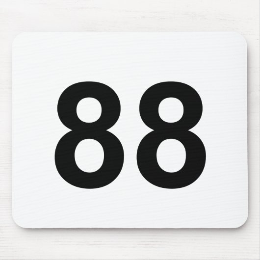 88 - nummer 88 muismat (Voorkant)