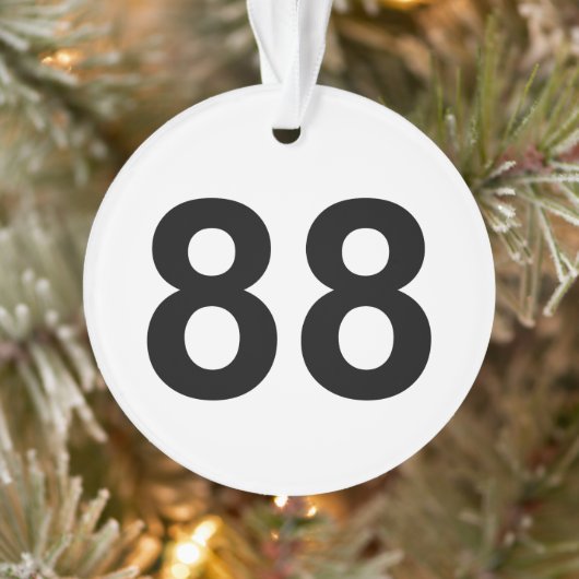 88 - nummer 88 ornament (Boom)