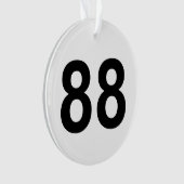 88 - nummer 88 ornament (voorkant)