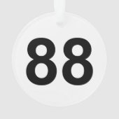 88 - nummer 88 ornament (achterkant)