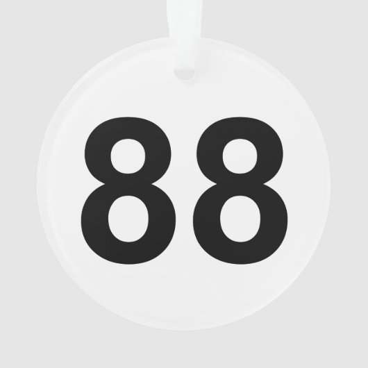 88 - nummer 88 ornament (achterkant)