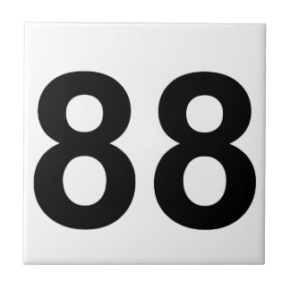 88 - nummer 88 tegeltje