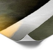 88 Retro Mustard Yellow en Gray Abstract Cu Poster (Hoek)