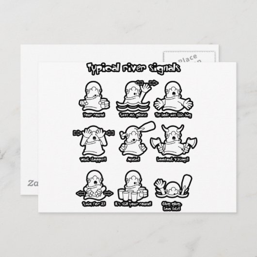 88_River_signal2 Briefkaart (Voorkant / Achterkant)