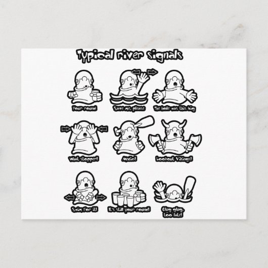 88_River_signal2 Briefkaart (Voorkant)