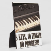 88 sleutels, 10 vingers, geen probleem! fotoplaat (Zijkant)