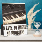 88 sleutels, 10 vingers, geen probleem! fotoplaat (Zijkant)