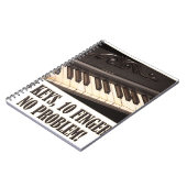 88 sleutels, 10 vingers, geen probleem! notitieboek (Linkerzijde)