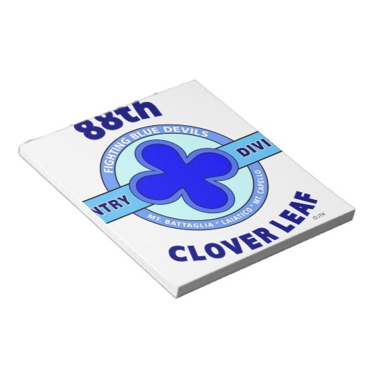 88E AFDELING "CLOVER LEAF" NOTITIEBLOK (Schuin)
