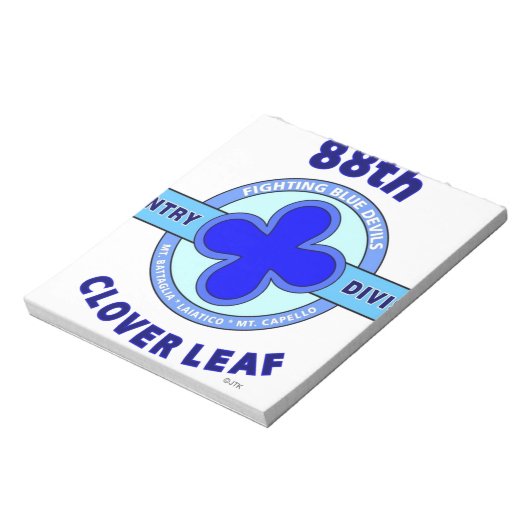 88E AFDELING "CLOVER LEAF" NOTITIEBLOK (Linkerzijde)