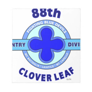 88E AFDELING "CLOVER LEAF" NOTITIEBLOK