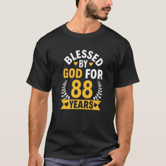 88e 'Birthday'-Man Vrouw door god gedurende 88 jaa T-shirt