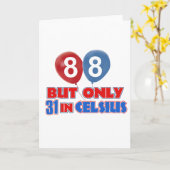 88e jaar oude design kaart (Gele Bloem)