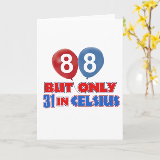 88e jaar oude design kaart (Gele Bloem)