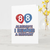 88e jaar oude design kaart (Gele Bloem)