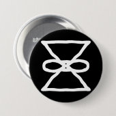 "88e oneindig" Pr min - TOMH+Karib WLD Ronde Button 7,6 Cm (Voorkant /achterkant)