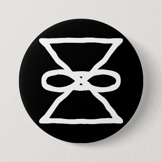 "88e oneindig" Pr min - TOMH+Karib WLD Ronde Button 7,6 Cm (Voorkant)