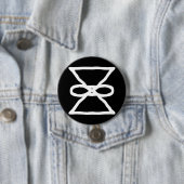 "88e oneindig" Pr min - TOMH+Karib WLD Ronde Button 7,6 Cm (In situ)