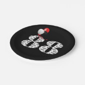 88e verjaardag feestballonnen papieren bordje (Gekanteld)