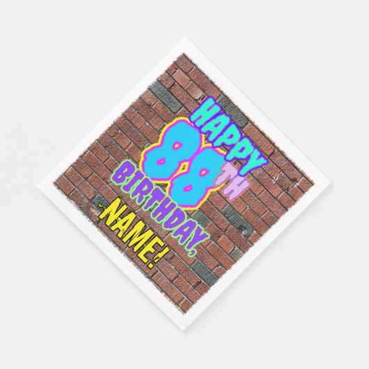 88e verjaardag ~ Fun, geïnspireerd door Urban Graf Servet (Hoek)