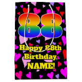 88e verjaardag: Het liefhebbende Kunstpatroon, Reg Medium Cadeauzakje (Voorkant)