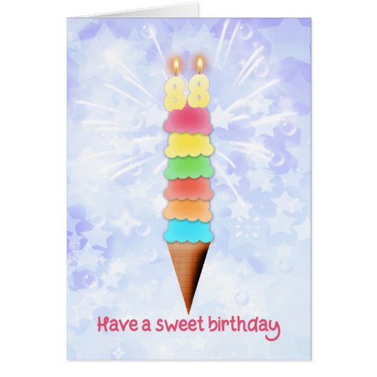 88e verjaardag reuzenijs (Voorkant)