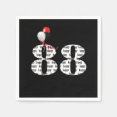 88e verjaardag van de ballonnen van de Birthday Servet (Voorkant)