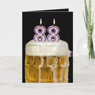 88e verjaardag zwarte bier kaart