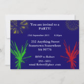 88e verjaardagsfeest uitnodigen kaart (Achterkant)