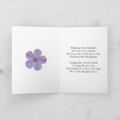 88e verjaardagskaart met lavendel bloemen kaart (Binnen)