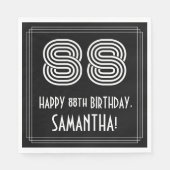 88ste verjaardag: Art Deco geïnspireerd look "88"  Servet (Voorkant)