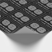 88ste verjaardag: Art Deco geïnspireerde look "88" Cadeaupapier (Hoek)