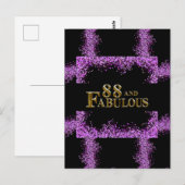 88ste verjaardag  briefkaart (Voorkant / Achterkant)