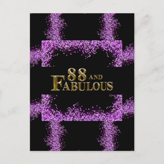 88ste verjaardag  briefkaart (Voorkant)