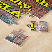 88ste verjaardag: Fun Graffiti-geïnspireerde regen Legpuzzel (Zijkant)