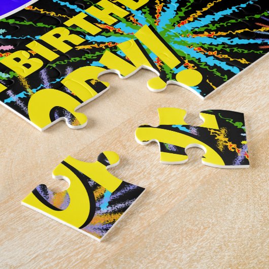 88ste verjaardag: Fun, kleurrijk gevuurwerk Legpuzzel (Zijkant)