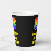 88ste verjaardag: Kleurrijk, Leuk, Spannend, Regen Papieren Bekers (Links)