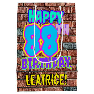 88ste verjaardag: Leuk, Urban Graffiti geïnspireer Medium Cadeauzakje