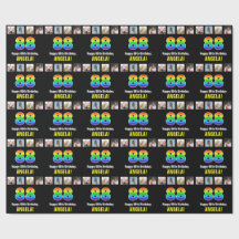 88ste verjaardag: Regenboog "88"; Aangepaste foto'