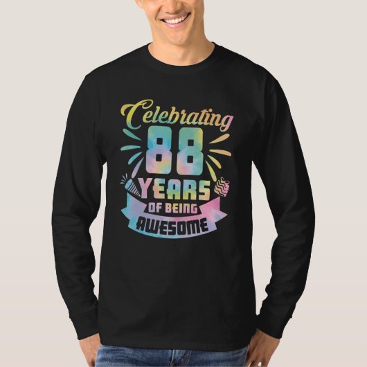 88ste verjaardag van het idee van 88 jaar oud t-shirt (Voorkant)