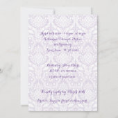 88th, Birthday Invitation Fantasy, Number Floral Kaart (Achterkant)