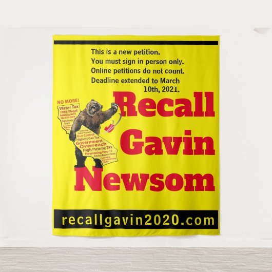 88x104 recallgavin2020 tapestry wandkleed (Voorkant)