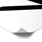 89620 ZWARTE PIJL OMLAAG RICHTING POSTER (Hoek)