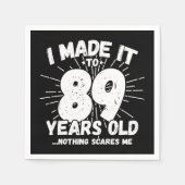 89 Jaar Oud Sarcastisch Meme Grappige 89e Verjaard Servet (Voorkant)
